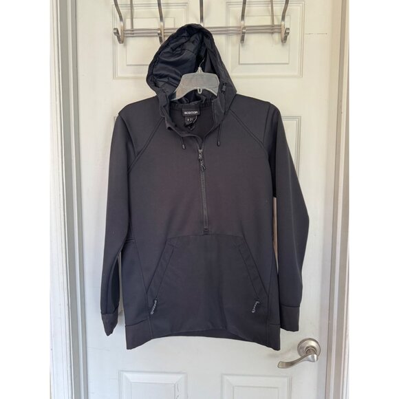 Burton Other - Burton Black DA NANG Half Zip Hooded Pullover Men's Jacket Size Small